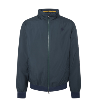Hackett London för män. HM403213 Bomberjacka Heritage Logo grön (XXL), Casual, Polyester, Lång ärm
