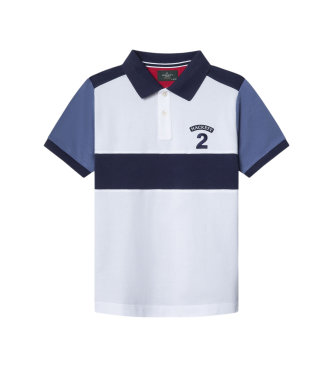 Hackett London para niño. HK5600008 Polo Number 2 blanco (5Años= 109cm), Casual, Algodón, Manga corta, moda infantil