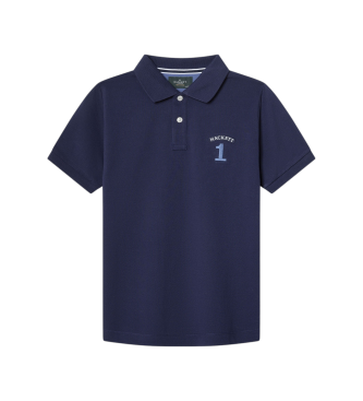 Hackett London para niño. HK5600010 Polo Heritage marino (11Años= 146cm), Casual, Algodón, Manga corta, moda infantil