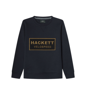 Hackett London para niño. HK5800015 Sudadera Rally marino (7Años= 122cm), Casual, Algodón, Poliéster, moda infantil