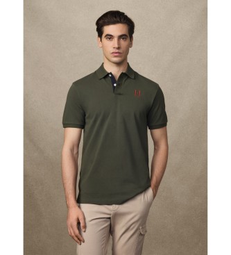 Hackett London para hombre. HM5600027 Polo Heritage Rally verde (XL), Casual, Algodón, Manga corta
