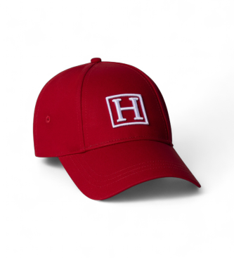 Hackett London para hombre. HM0400070 Gorra con logo H rojo (OSFA), Casual, Algodón