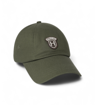 Hackett London para hombre. HM0400059 Gorra Peaks Twill verde (OSFA), Casual, Algodón