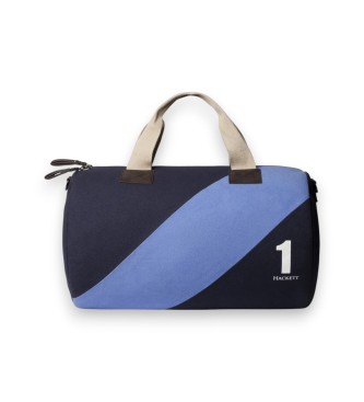 Hackett London para hombre. HM4100058 Bolsa de viaje Sash azul (OSFA), Casual, Algodón, Marino