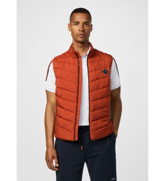 Hackett London para hombre. HM4000061 Chaleco Sonic naranja (M), Casual, Deportivo, Multideporte, Poliéster