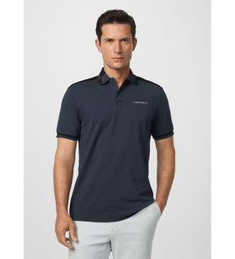 Hackett London para hombre. HM5600004 Polo HS City Block azul (S), Casual, Algodón, Manga corta