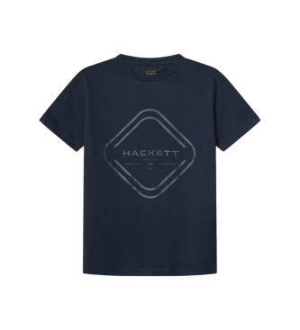 Hackett London para niño. HK5000018 Camiseta Club House marino (5Años= 109cm), Casual, Algodón, Manga corta, moda infantil