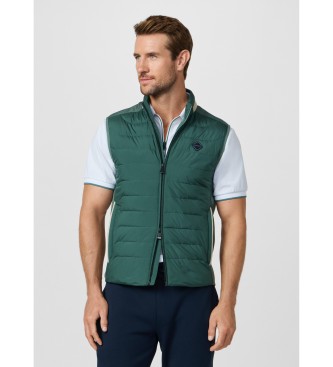 Hackett London para hombre. HM4000135 Chaleco Gilet Estate verde (XXL), Casual, Poliéster, Sin mangas / Tirantes