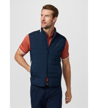 Hackett London para hombre. HM4000135 Chaleco Gilet Estate marino (S), Casual, Poliéster, Sin mangas / Tirantes