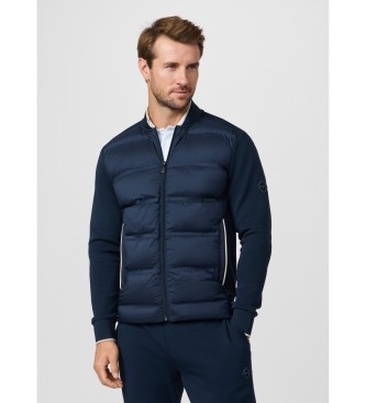 Hackett London para hombre. HM5800098 Chaqueta bomber acolchada marino (L), Casual, Algodón