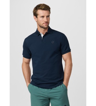 Hackett London para hombre. HM5600113 Polo con logo fit clásico marino (L), Casual, Algodón, Manga corta
