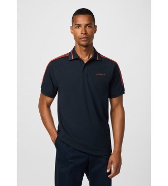Hackett London para hombre. HM5600045 Polo Tape marino (XL), Casual, Algodón, Manga corta