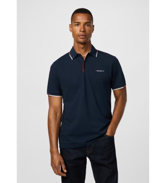 Hackett London für Herren. HM5600041 Poloshirt marineblau (M), Lässig, Baumwolle, Kurzarm