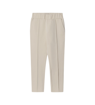 Hackett London para niño. HK5800031 Joggers Interlock natural beige (3 años = 97 cm), Negro, Casual, Algodón, moda infantil