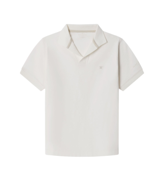 Hackett London para niño. HK5600014 Polo Johnny Collar blanco (2 años = 92 cm), Casual, Algodón, Manga corta, moda infantil