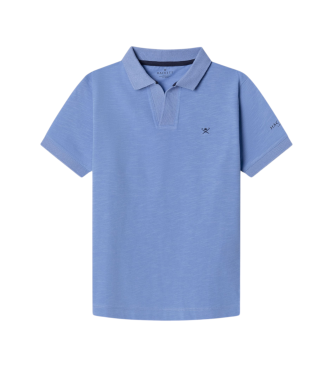 Hackett London para niño. HK5600014 Polo Johnny Collar azul (3 años = 97 cm), Casual, Algodón, Clásico, Manga corta, moda infantil