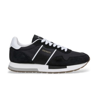 Hackett London para hombre. HMS200088 Zapatillas Keston Symbol negro (42), Plano, Cordones, Casual