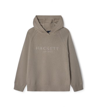 Hackett London para niño. HK7000002 Sudadera Knitted beige (2años= 92cm), Casual, Algodón, moda infantil