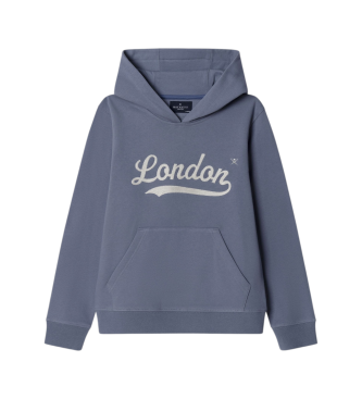Hackett London para niño. HK5800025 Sudadera London Hoody azul (13años= 157cm), Casual, Algodón, Manga corta, Manga larga, moda infantil