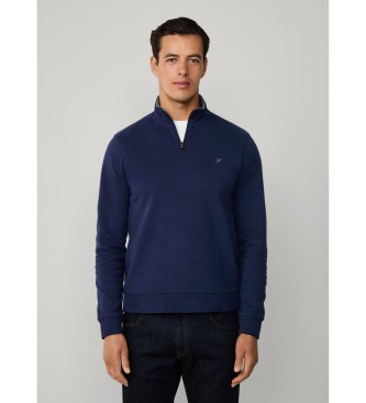 Hackett London para hombre. HM5800036 Sudadera New Double marino (XXL), Casual, Algodón
