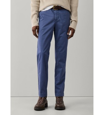 Hackett London para hombre. HM2100116 Pantalón chino Kensington azul (30/32), Casual, Algodón