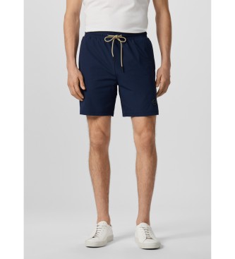 Hackett London para hombre. HM5800130 Pantalón corto Hs Mesh Train marino (L), Casual, Nylon