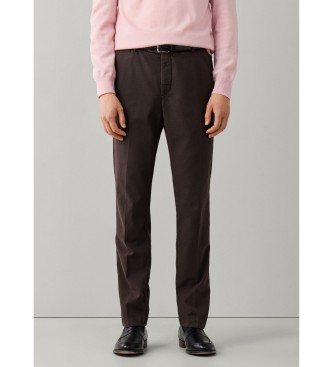 Hackett London Pantalón Devon Texture marrón