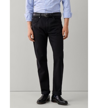 Hackett London para hombre. HM2100184 Jeans Casual negro (28/32), Algodón