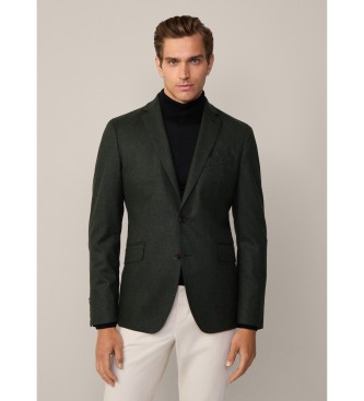 Hackett London för män. HM443394 Americana Performance grön (44/32), Casual, Parti, Ull, Klassisk, Lång ärm