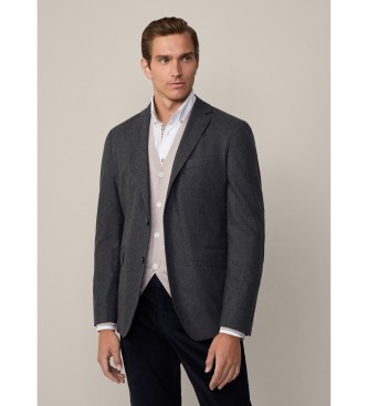 Hackett London para hombre. HM443394 Americana Performance Flan Ep gris (38/32), Casual, Fiesta, Lana, Clásico, Manga larga