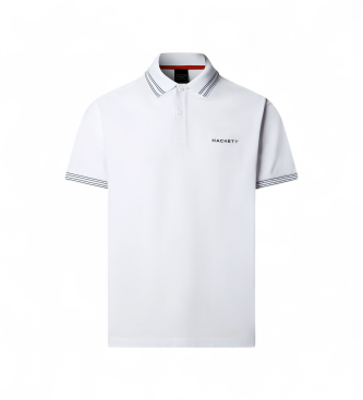 Hackett London Polo Micro Tip blanco