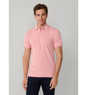 Hackett London para hombre. HM5600093 Polo piqué fit slim rosa (XXL), Casual, Algodón, Manga corta