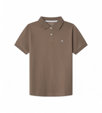 Hackett London para niño. HK5600013 Polo Small Logo marrón (5Años= 109cm), Casual, Algodón, Manga corta, moda infantil