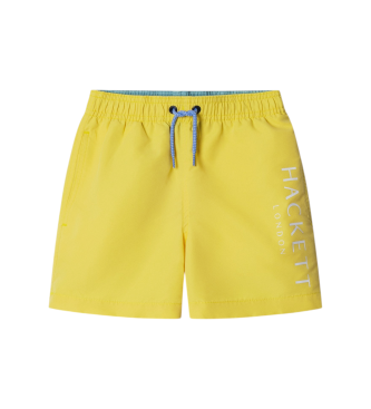 Hackett London para niño. HKB100001 Bañador Solid amarillo (5Años= 109cm), Beachwear, Poliéster, moda infantil