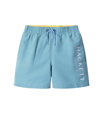Hackett London para niño. HKB100001 Bañador Solid azul (9Años= 134cm), Beachwear, Poliéster, moda infantil