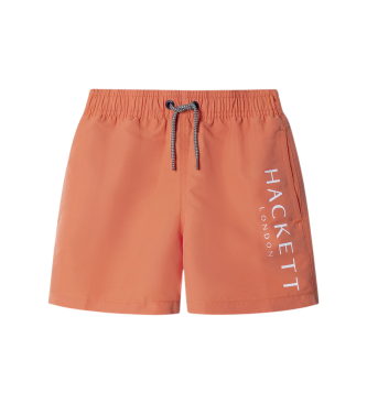 Hackett London para niño. HKB100001 Bañador Solid naranja (15Años= 170cm), Beachwear, Poliéster, moda infantil