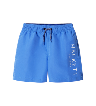 Hackett London para niño. HKB100001 Bañador Solid azul (7Años= 122cm), Beachwear, Poliéster, moda infantil