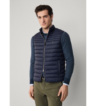 Hackett London para hombre. HM4000044 Chaleco Ultra marino (M), Casual, Nylon
