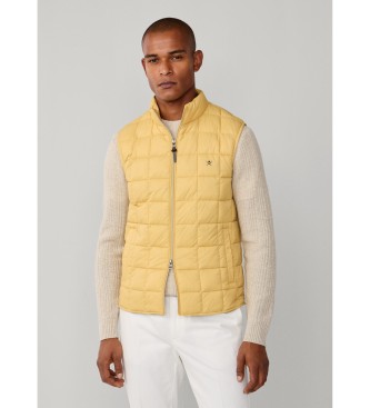 Hackett London para hombre. HM4000089 Chaleco Ultraligero amarillo (XL), Casual, Nylon
