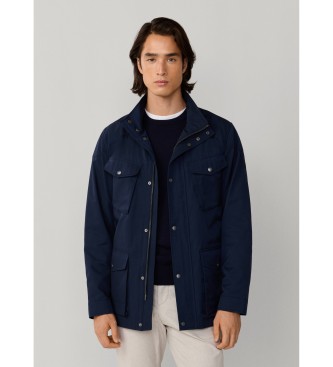Hackett London para hombre. HM4000095 Chaqueta Unlined Velospeed marino (M), Casual, Poliéster