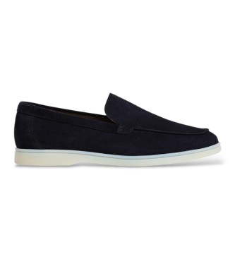 Hackett London mocasines de ante martin liso marino