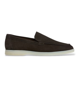 Hackett London mocasines de ante martin liso marrón
