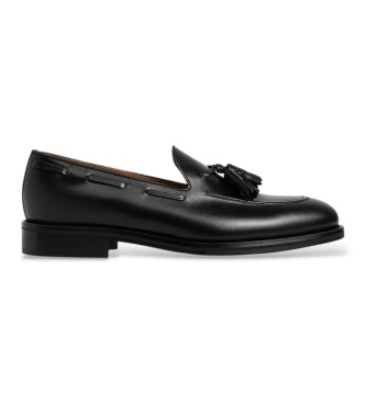 Hackett London Zapatos de piel Mayfair Crust negro