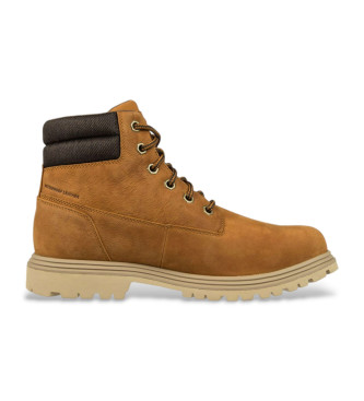 Helly Hansen para hombre. 11424 Botas de piel Fremont marrón (42), Plano, Cordones, Casual, Naranja, Outdoor