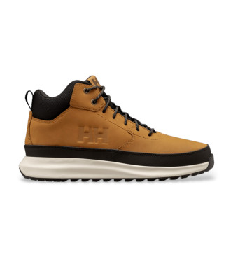 Helly Hansen para hombre. 12119 Botines de piel Beckett Mid marrón (42), Plano, Cordones, Casual, Outdoor