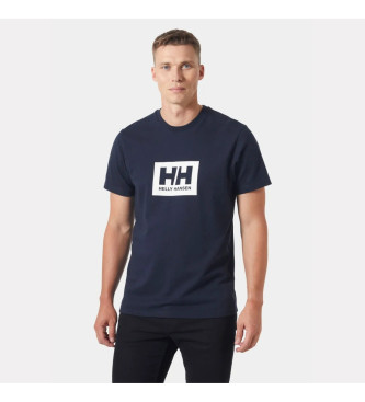 Helly Hansen para hombre. 54597 Camiseta Box 2.0 marino (S), Casual, Deportivo, Algodón, Manga corta