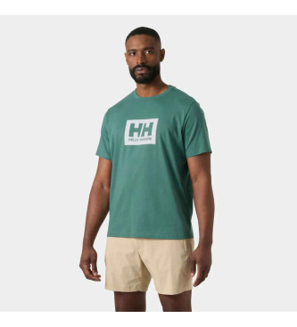 Helly Hansen para hombre. 54597 Camiseta Box T 2.0 verde (L), Casual, Deportivo, Multideporte, Manga corta