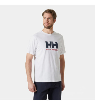 Helly Hansen para hombre. 54596 Camiseta Logo 3.0 blanco (L), Casual, Algodón, Manga corta