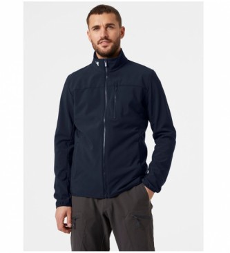 Helly Hansenvoor mannen. 30223 Crew Softshell Jas 2.0 Navy (S), Casual, Sportief, Polyamide, Elastaan, Marineblauw