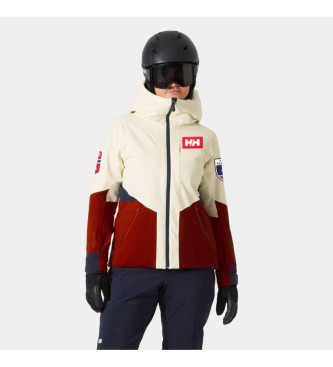 Helly Hansen para mujer. 65984 Chaqueta Kvitfjell Race Insulated Ski beige (S), Casual, Deportivo, Multideporte, Poliamida, Nieve